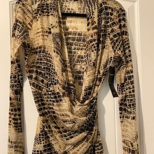 Karen Kane Animal Print Wild Reflection Blouse